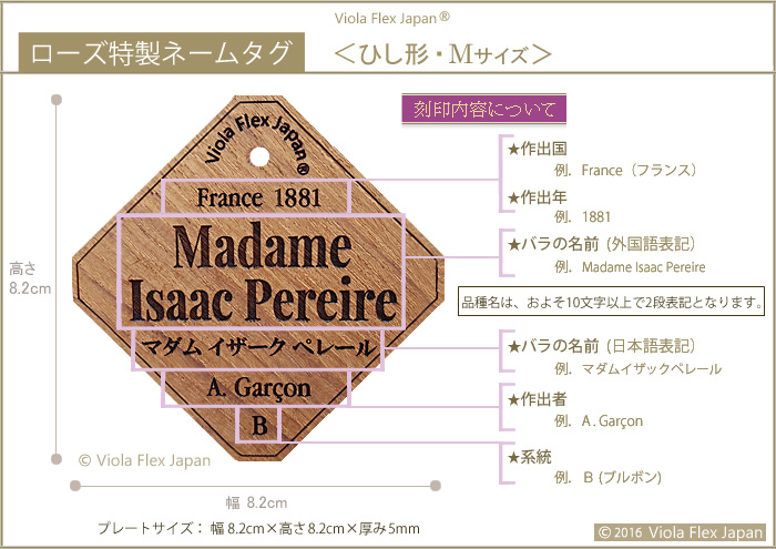 Madame Isaac Pereire マダム イザック ペレール バラ ネームプレート ネームタグ 名札 ばら ローズ バラのネームプレート バラの名札 薔薇 オープンガーデン 名前 品種 苗 剪定 文字 消えない ラベル 名入れ 株 おしゃれ 高級 フック ピック rose国際バラとガーデニングショウ 国バラ 種類 ブランド イングリッシュローズ デビッド・オースチン David Austin フレンチローズ デルバール Delbard ドリュ Dorieux ギヨー Guillot メイアン Meilland 日本 京成バラ園芸 河本バラ園芸 禅ローズ ロサオリエンティス オールドローズ